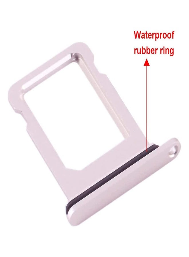 Perzework SIM Card Tray Holder Slot Replacement for iPhone 13 (Pink) with Waterproof Rubber Ring and Eject Pin (Single Sim Version) - Image 2